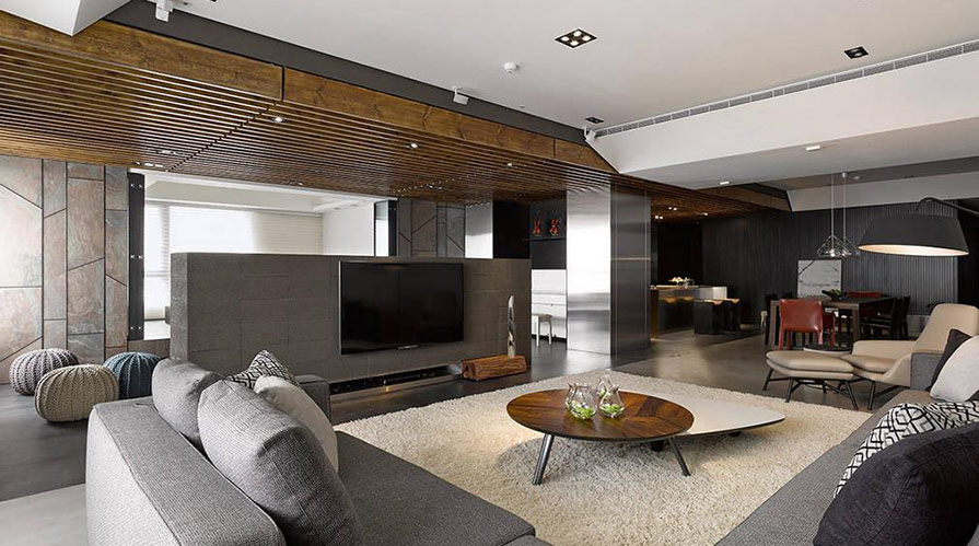 南通裝修案例231方現代簡約四居