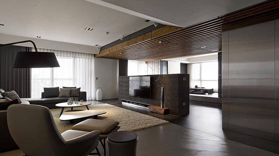 南通裝修案例231方現代簡約四居