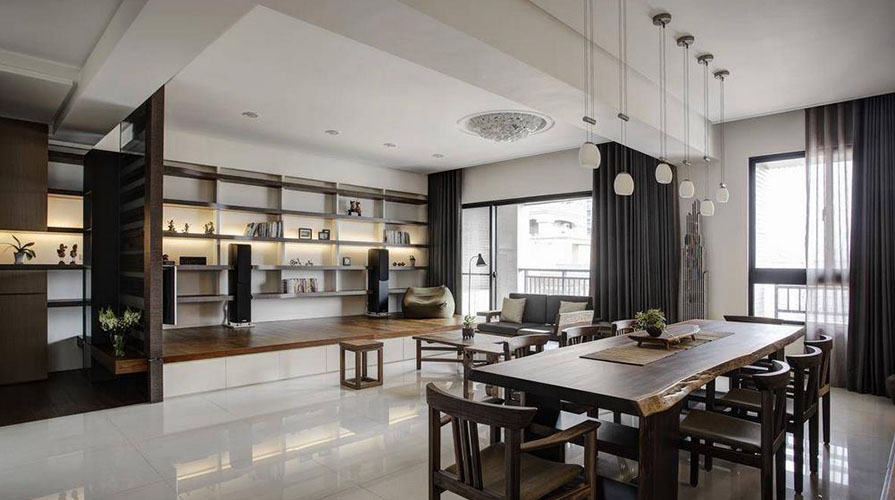 南通裝修案例132方混搭三居