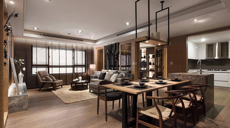 南通裝修案例139方現代簡約三居