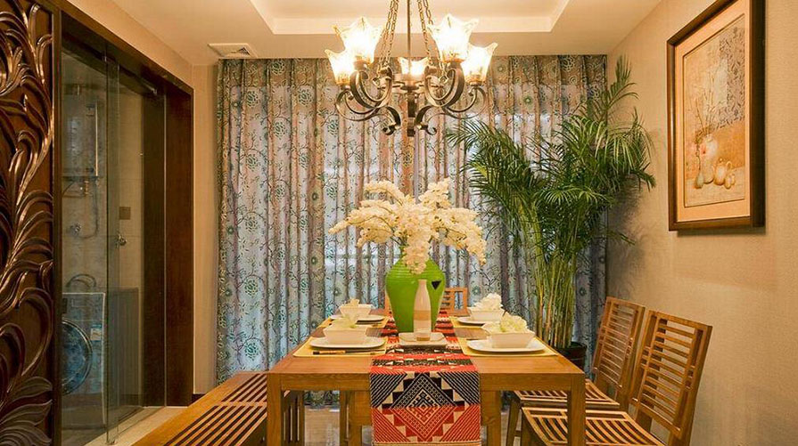 南通裝修案例200方東南亞復式