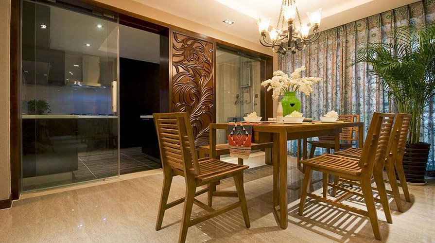 南通裝修案例200方東南亞復式