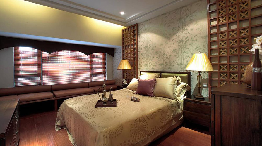 南通裝修案例160方東南亞三居