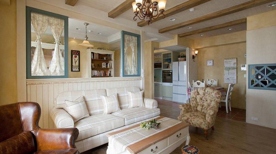 南通裝修案例83方美式鄉村兩居